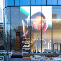 Film LED transparent flexible personnalisé affichage LED publicitaire écran LED super mince adhésif en verre pour fenêtre de vente au détail