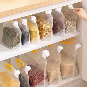 Plastic Food Grade Bags Handle Moisture-Proof Insect-Proof Kitchen for Beer Grains Juice Storage Boxes <b>Bins</b> - Product Image 4