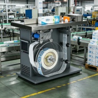 Máquina Etiquetadora Compacta Mini Semiautomática para Cajas de Regalo, Etiquetado de Esquinas a 90 Grados, para Pequeños Talleres Artesanales
