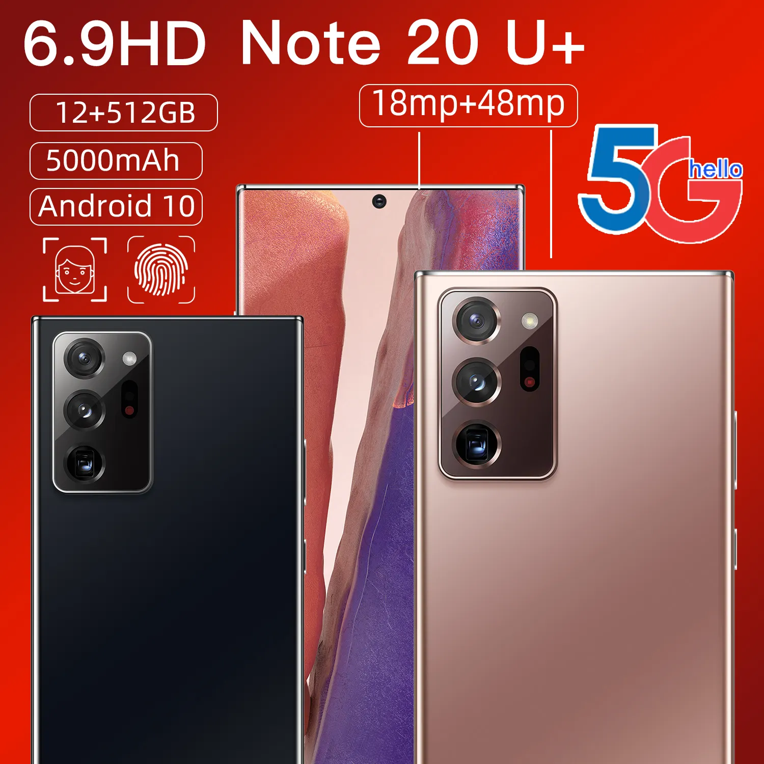 Note20 Ultre سعر الجملة مقفلة LEAGOO M13 12GB + 512GB إفتح الروبوت الهاتف الذكي 7100 a8