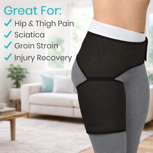 Soporte de compresión personalizado para ingle, cadera y muslo para alivio del dolor de ciática y recuperación - Product Image 4