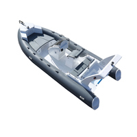 Bateau pneumatique commercial RIB-600A pour la pêche, en PVC, robuste, bateau marin gonflable