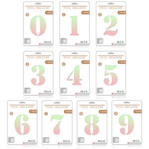 Số Thẻ Bóng Bay Số Trang Trí Tiệc Cá Nhân Bóng Bay Số Kim Loại Helio Para Globos De Numeros - Product Image 5