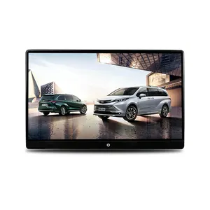 Android Play Auto Monitor Achterbank Entertainment Systeem Auto Hoofdsteun Monitor 14Inch 1080P 4K Video-Ondersteuning