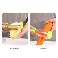 Moderne handmatige multifunctionele plastic roestvrijstalen groente-aardappel-wortel-fruit-appel schilmes