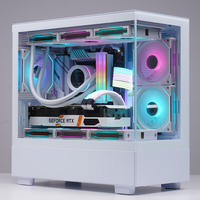 Casing PC Gaming Dual-Chamber OEM Ryzen 5 5600 CPU RTX5060TI-16G Grafis 16G RAM 1TB SSD PC Desktop Gaming