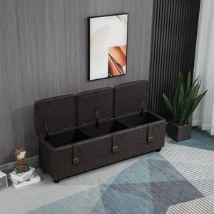 <span class=keywords><strong>Banc</strong></span> <span class=keywords><strong>de</strong></span> <span class=keywords><strong>rangement</strong></span> ottoman moderne en tissu réglable pour usage <span class=keywords><strong>intérieur</strong></span>, idéal pour chambre, hôpital, hôtel, appartement, et comme meuble <span class=keywords><strong>de</strong></span> salon - Product Image 3