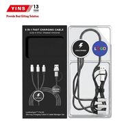Câble de charge rapide Type-C 3A robuste tressé avec logo LED lumineux, boîtier en alliage métallique, bleu, pour le bureau
