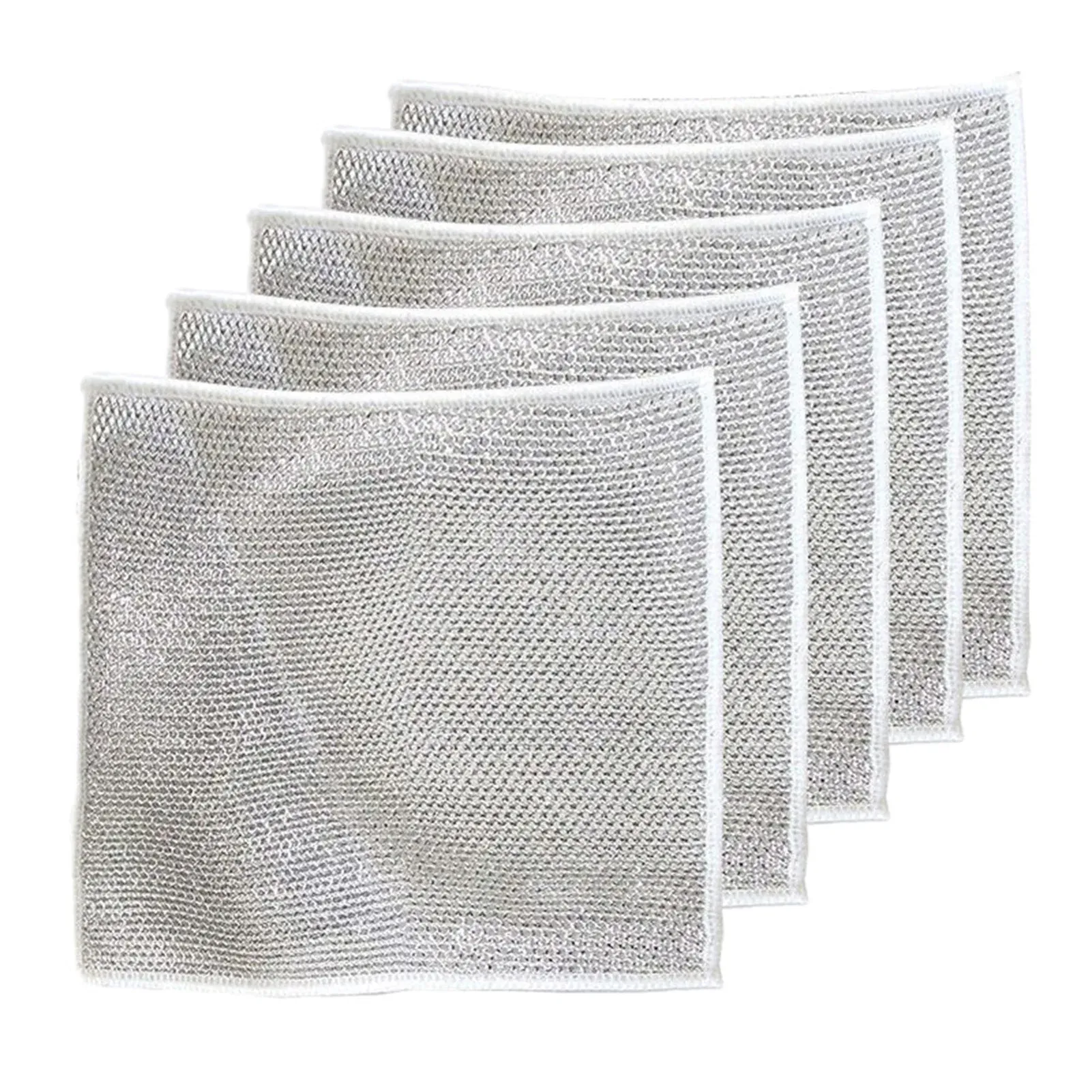 New Multifunctional Non-Scratch Wire Dishcloth Multipurpose Wire Dishwashing Rags for Wet and Dry Multifunctional Cleaning Rag
