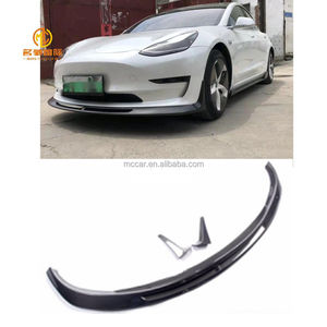 Per Tesla modello <span class=keywords><strong>3</strong></span> kit carrozzeria in fibra di carbonio stile RZ diffusore labbro anteriore Spoiler minigonne laterali paraurti auto - Product Image 3