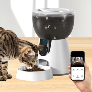 Pethant 4l Smart Tuya App Remote Rvs Pet Food Bowl 3 Miljoen Pixels Hd Camera Automatische Kat Hond Feeder