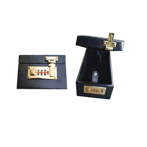 SUNTOOLS/STIPL Black Plastic Irregular Jewelry <b>Box</b> with Gold Combination <b>Lock</b> <b>for</b> Jewelry Making Storage - Product Image 1