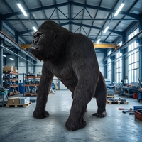 Modèle d'orang-outan animatronique réaliste, King Kong de dessin animé pour la décoration ou la publicité