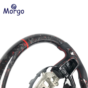Volante Deportivo <span class=keywords><strong>de</strong></span> Fibra <span class=keywords><strong>de</strong></span> Carbono Forjado para Dodge Ram RX Rebel 1500 3500 4500 SRT 2018-2022 - Product Image 4