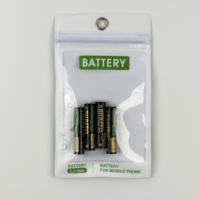 Emballage durable en PVC transparent imprimé en héliogravure pour batterie de téléphone portable avec œillet métallique