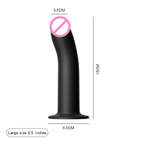 Dildo en silicone liquide noir de qualité supérieure, sûr pour le corps, réaliste, 100% étanche, plusieurs tailles, ventouse puissante, discret