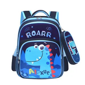 Karikatür keseleri decole sevimli hafif ridge koruyucu çocuk kalem çantası sırt çantası okul çantası