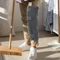 Orthèse de fixation articulaire du genou en tissu composite pour immobilisation des fractures du ménisque, pliable, certifiée CE, pour membre inférieur