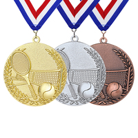 Trophées Métalliques 3D Personnalisés - Design Antique et Moderne, Découpe et Impression, Médailles Sportives Or/Argent/Bronze pour Cricket, Vente en Gros
