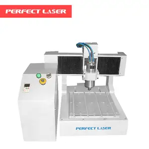 Hoàn hảo Laser máy tính để bàn nhôm chế biến gỗ CNC Router Khắc Cắt giá máy cho gỗ/MDF/ Die Board/ Brass/ Acrylic