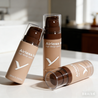 Flacon pompe sans air en PP longue durée 5ml 10ml 15ml pour crème, lotion, crème contour des yeux, lait corporel, démaquillant – Indispensable en voyage