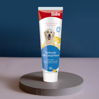 Dentifrice pour chiens Bioline Eco-Friendly, saveur menthe, pour les soins dentaires des animaux de compagnie, 100g