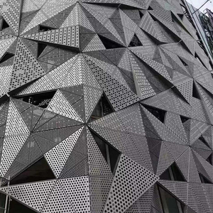 Façades modernes en aluminium découpé au laser à <span class=keywords><strong>double</strong></span> <span class=keywords><strong>peau</strong></span>, extérieurs, murs rideaux en verre et en acier, systèmes de panneaux de clôture décoratifs pour jardin - Product Image 1