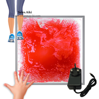 Jouet éducatif pour enfants SDS, tapis de jeu en gel UV 3D, tuiles de lave, jouet sensoriel pour salle sensorielle, tuile de sol sensorielle liquide UV brillante