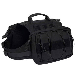 Arnés táctico de nailon para perros de fábrica con bolsillos laterales, mochila para perros de viaje al aire libre, bolsa de sillín, senderismo, <span class=keywords><strong>Camping</strong></span>, paquete de chaleco para perros - Product Image 2