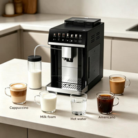 Machine à café commerciale entièrement automatique One Touch, 7 niveaux de mouture, écran couleur sans limites, portable, pour hôtel et usage domestique, expresso