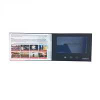 Carte de visite vidéo numérique avec écran LCD-Brochure vidéo personnalisée et publicité pour les livres vidéo