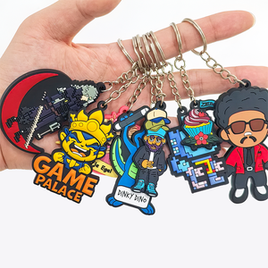 Bán buôn tùy chỉnh 2D/3D <span class=keywords><strong>PVC</strong></span> cao su <span class=keywords><strong>Keychain</strong></span> cá nhân Anime thiết kế tùy chỉnh được thực hiện với logo của bạn - Product Image 5