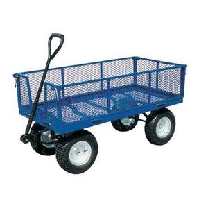 Chariot de jardin robuste à quatre roues en fer TC1840A Vert Durable - Product Image 4