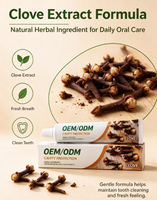 Fabricant de dentifrice naturel aux herbes de clou de girofle OEM ODM, sans fluor, marque privée, soin anti-caries, haleine fraîche