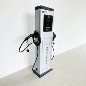 Borne de recharge AC pour véhicules électriques 7kW 14kW 22kW 44kW IP54, sur pied, simple/double pistolet, OEM ODM - Product Image 2