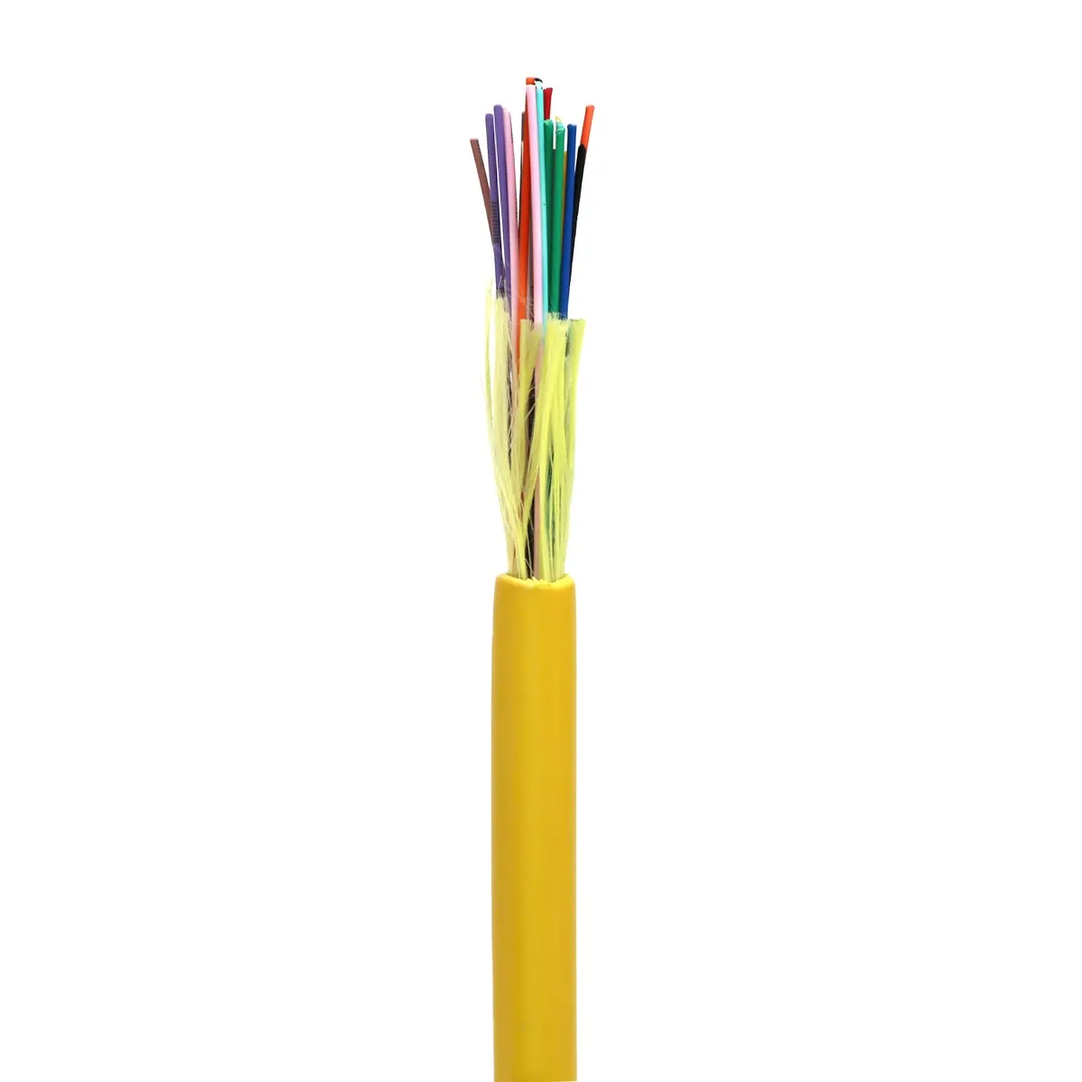 Soporte de fábrica Cable de haz de alta calidad GJPFJH monomodo G657A1 A2 cable FTTH 12 24 cable de fibra óptica de núcleo