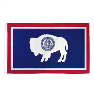 Wyoming Flag Large Direct Alle Produktion unter einem Dach Unterschied liches Material Benutzer definierte Flaggen