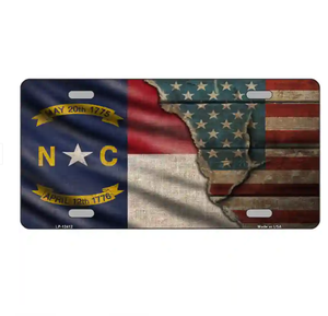 <span class=keywords><strong>Nueva</strong></span> Placa <span class=keywords><strong>de</strong></span> Matrícula con Diseño Personalizado <span class=keywords><strong>de</strong></span> la Bandera del Estado <span class=keywords><strong>de</strong></span> Carolina del Norte, Decoración para Automóvil, Material <span class=keywords><strong>de</strong></span> Aluminio <span class=keywords><strong>de</strong></span> Alta Calidad - Product Image 2