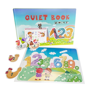 Couverture rigide bébé autocollant <span class=keywords><strong>livre</strong></span> puzzle jouets enfant éducation précoce véhicule <span class=keywords><strong>jungle</strong></span> jeux <span class=keywords><strong>livre</strong></span> calme - Product Image 2