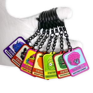 Porte-clés personnalisé créatif en alliage de zinc et fer, émail souple et dur, artisanat métallique, pendentif tendance - Product Image 1