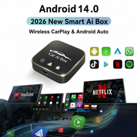 Boîte intelligente CarPlay Android 14 avec GPS sans fil, adaptateur CarPlay, adaptateurs Android Auto