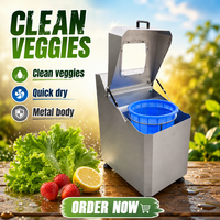 Déshydrateur Industriel Mécanique à Fréquence Variable, Sécheur Rotatif Centrifuge pour Légumes et Choux en Acier Inoxydable 304