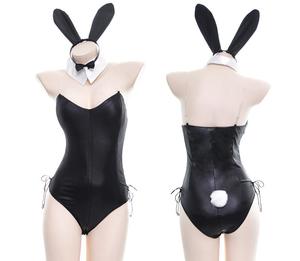 Ecowalson Sexy Cute Bunny Girl Faux Leather Rabbit <span class=keywords><strong>Mujer</strong></span> Set <span class=keywords><strong>Comic</strong></span> Show Kawaii Cosplay Bunny Disfraces - Product Image 5