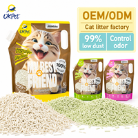 Tofu Alami untuk Kucing, Dapat Dibuang di Toilet, Menggumpal, Bebas Debu, Pengontrol Bau Kuat, Ringan, Formula untuk Banyak Kucing