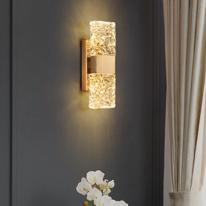 Apliques de Pared de Cristal LED Dorados con Lámparas de Pared de Cristal de Burbujas Modernas, Apliques de Cristal para Tocador - Product Image 4
