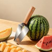 Premium roestvrijstalen watermeloen snijder, handmatige fruitsnijder, tang voor professioneel gebruik, roestvrij & plasticvrij keuken gadget