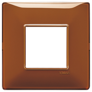 Vimar Wall <b>Switch</b> Plate 2M BS Reflex Tobacco 14.5x9.5cm - Product Image 1
