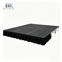 Scène de performance extérieure de haute qualité 1,22 x 1,22 m, plateforme de scène en aluminium, système d'équipement de scène à vendre