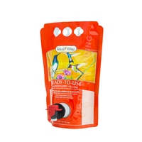Sachet Doypack en gros pour jus en boîte 1L 2L 3L 4L 5L, distributeur aseptique, pochette en aluminium pour jus de pomme en boîte