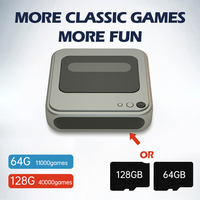 Consoles de jeux vidéo rétro 4K HD TV Game Player Emuelec 4.1 & Android 7.1 Contrôleur sans fil filaire Gamebox pour PS1 PSP Neogeo